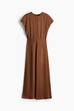 H&M - Cap-Sleeved Satin Dress