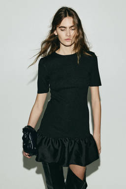 H&M - Women Black Knitted Dress