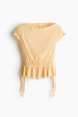 H&M - Women Yellow Smocked top