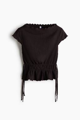 H&M - Women Brown Smocked top