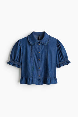 H&M - Women Blue Denim Blouse