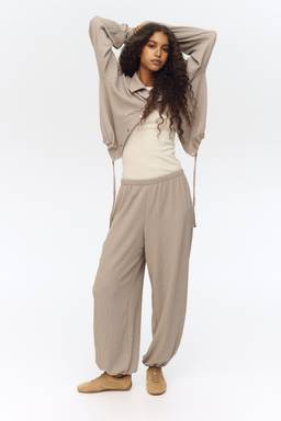 H&M - Women Beige Balloon trousers