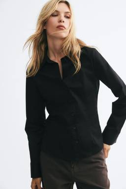 H&M - Women Black Fitted Shirt