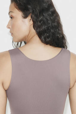 H&M - Women Beige Microfibre vest top