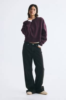 H&M - Women Purple Oversized Sweatshirt