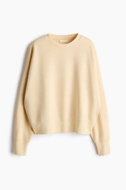 H&M - Women Beige Oversized Sweatshirt