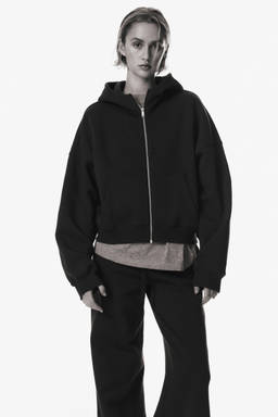 H&M - Women Black Zip-Through Hoodie