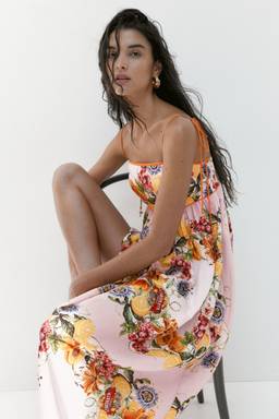H&M - Women Pink Tie-Strap Dress