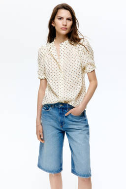 H&M - Women White Puff-Sleeved Blouse