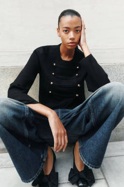 H&M - Women Blue Baggy Low Waist Jeans