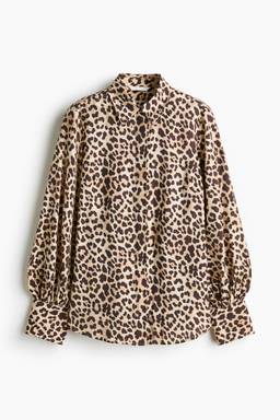 H&M - Women Multi-Color Balloon-sleeved shirt