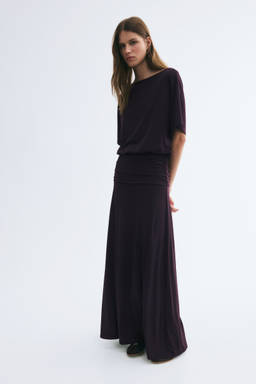 H&M - Women Purple Draped Maxi Dress