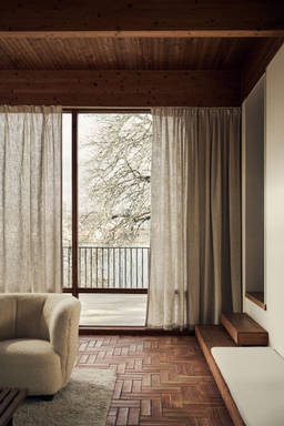 H&M - Beige 1-Pack Long And Wide Linen-Blend Curtain Length