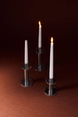 H&M - Silver Stainless Steel Candlestick