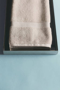 H&M - Home Beige Cotton Terry Hand Towel