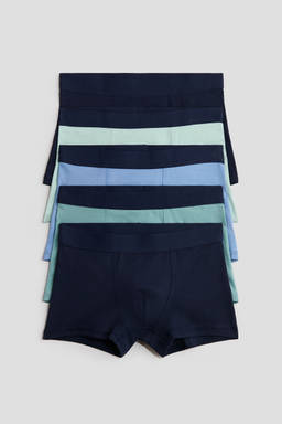 H&M - Boys Blue 5-Pack Cotton Trunks