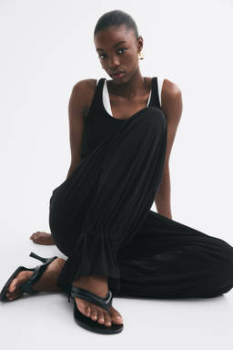 H&M - Women Black Tie-Detail Balloon Trousers