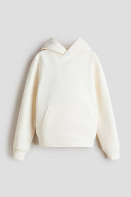 H&M - Boys White Brushed-Inside Hoodie