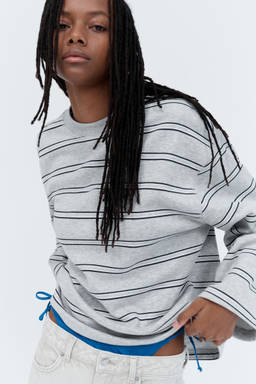 H&M - Women Grey Oversized Sweatshirt