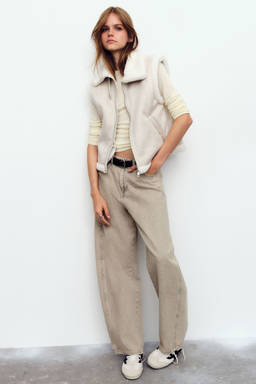 H&M - Women White Teddy-Lined Gilet