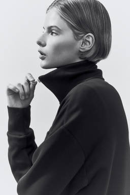 H&M - Women Brown Jersey track jacket