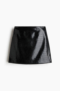 H&M - Women Black Coated Skirt