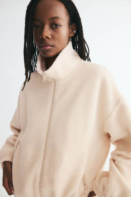 H&M - Women Beige Teddy Jacket