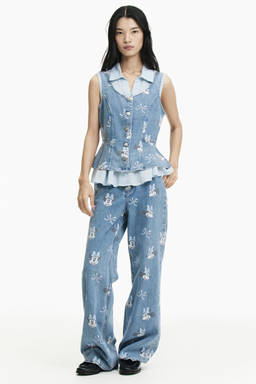 H&M - Women Blue Straight Regular Waist Jeans