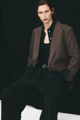 H&M - Women Brown Oversized Blazer