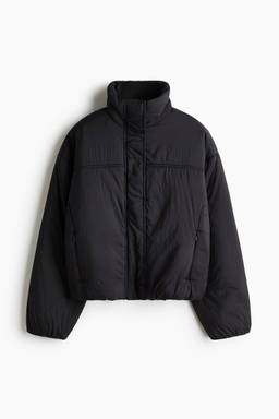 H&M - Women Black Padded Nylon Jacket