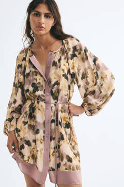 H&M - Women Beige Short Tunic Dress