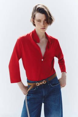 H&M - Women Blue Barrel High Waist Jeans