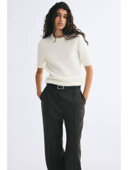 H&M - Women White Short-Sleeved Jumper