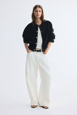 H&M - Women Black Teddy Jacket