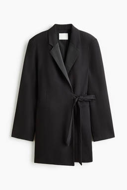 H&M - Women Black Wrap Blazer Dress