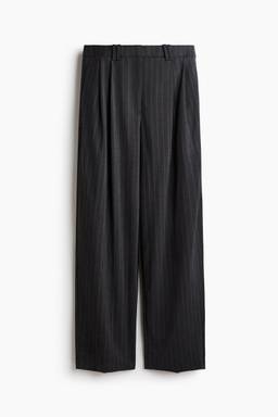 H&M - Women Grey Wide Tailored Trousers