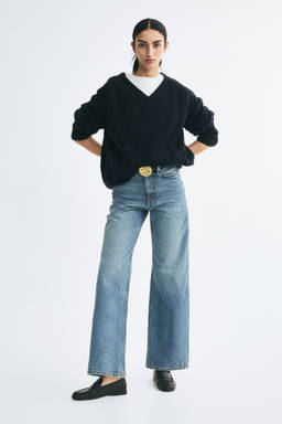 H&M - Women Blue Straight High Waist Jeans