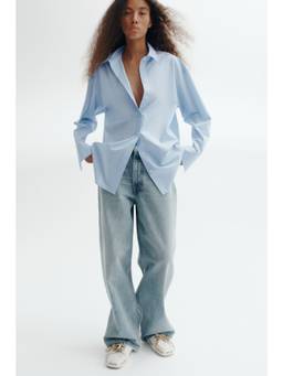 H&M - Women Blue Oversized Shirt
