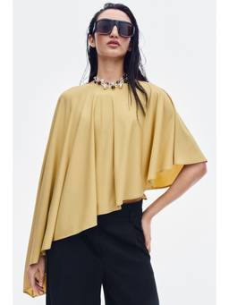 H&M - Women Yellow Cape-Detail Bodysuit