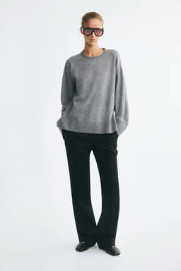 H&M - Women Grey Oversized Jumper