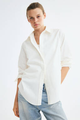 H&M - Women White Oxford Shirt