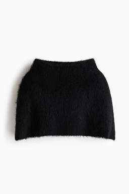 H&M - Women Black Mohair-Blend Turtleneck Cape