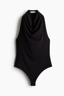 H&M - Women Black Cowl-Neck Bodysuit