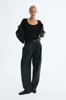H&M - Women Black Scoop-Neck Cotton Jersey Top