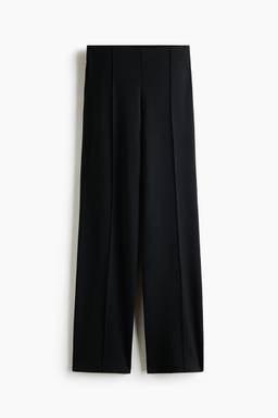 H&M - Women Black Ponte Di Roma Trousers