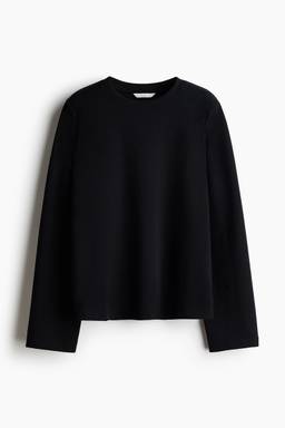 H&M - Women Black Cotton Jersey T-Shirt