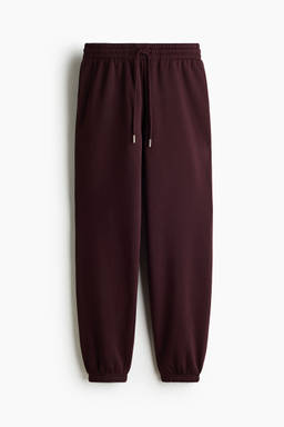 H&M - Women Red Cotton-Blend Joggers