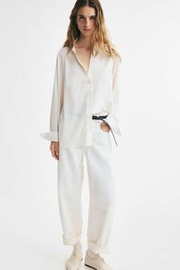 H&M - Women White V-Neck Blouse