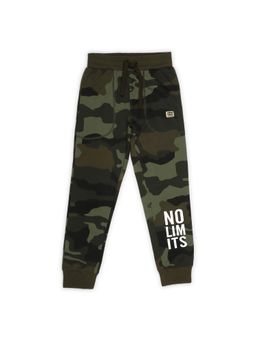 Alan Jones - Boy'S Camouflage Print Joggers - Dark Green