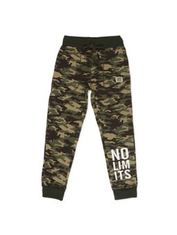 Alan Jones - Boy'S Camouflage Print Joggers - Olive